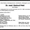 Klipfel Gertrud 1907-1983 Todesanzeige